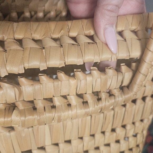 Vintage 70s Wicker Basket Style Purse - Picture 7 of 7